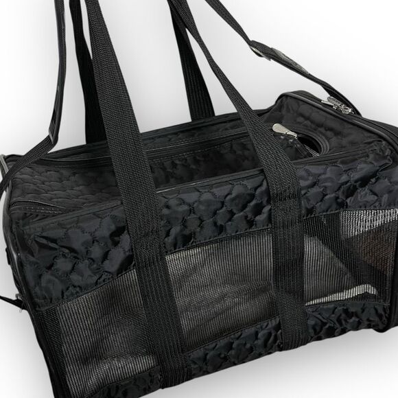 Sherpa Original Deluxe Travel Pet Carrier Airline Approved Black Used Medium - Picture 5 of 7